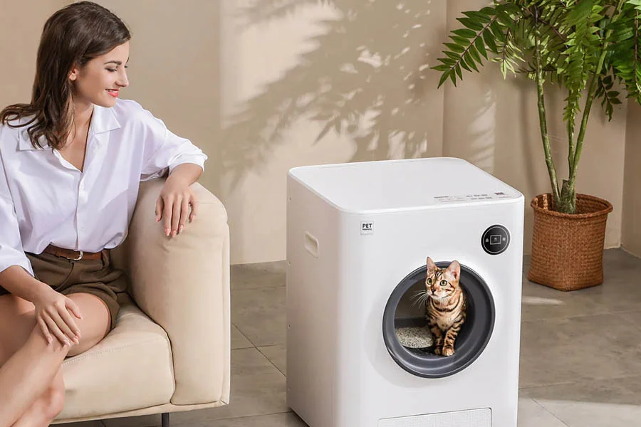 litter box with tray