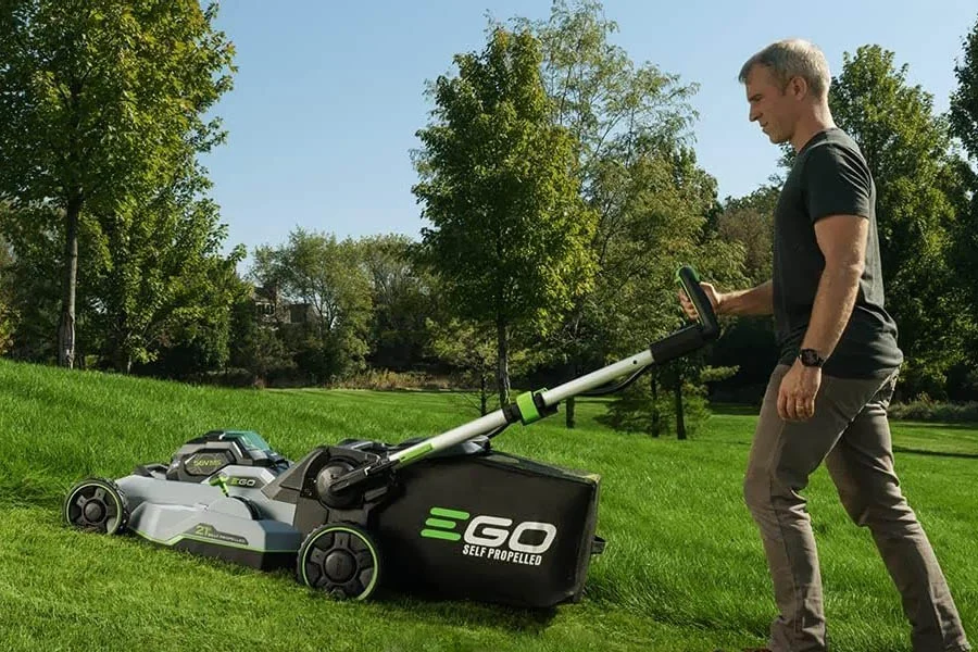 electric cordless push mower