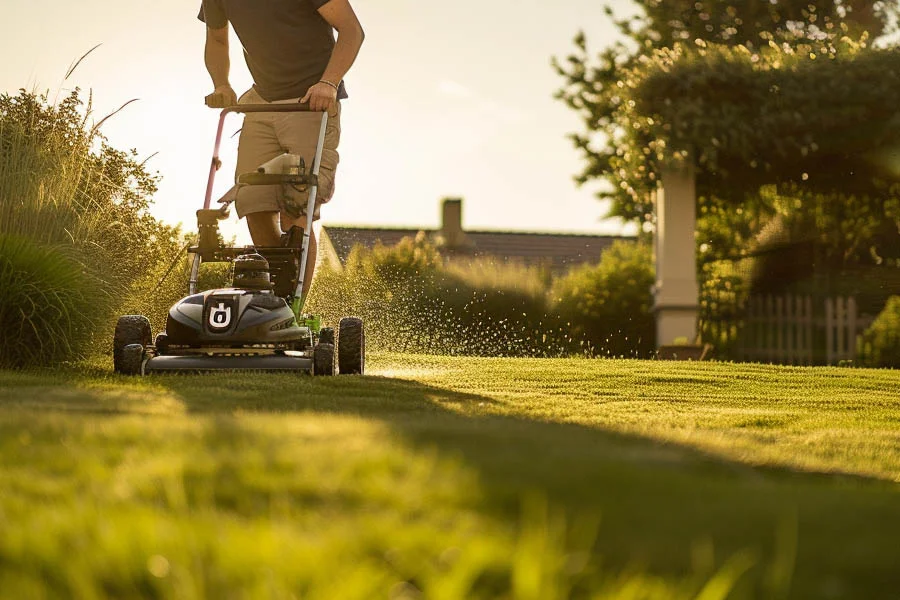 battery powered self propelled lawn mowers