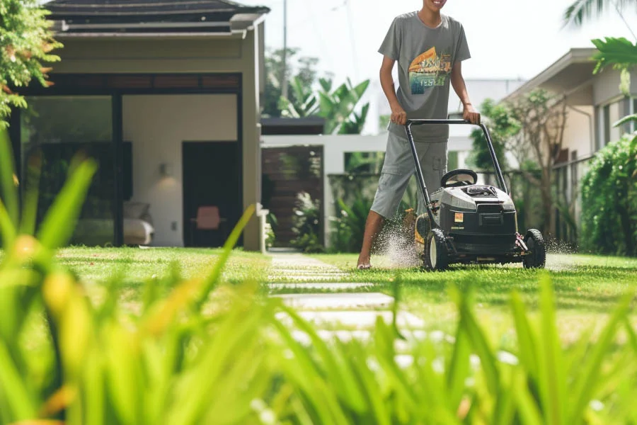 self propelled lawn mower