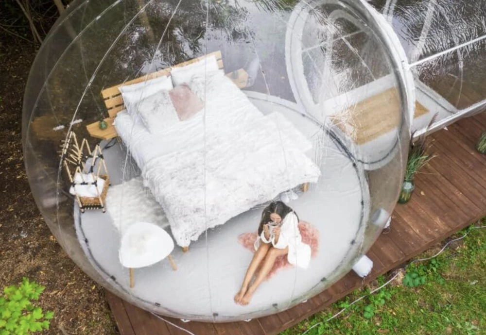 transparent crystal bubble tent