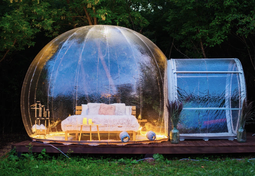 star gazing bubble tent