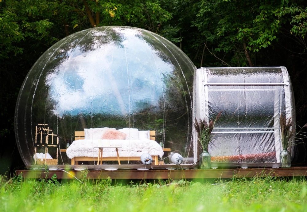 transparent crystal bubble tent