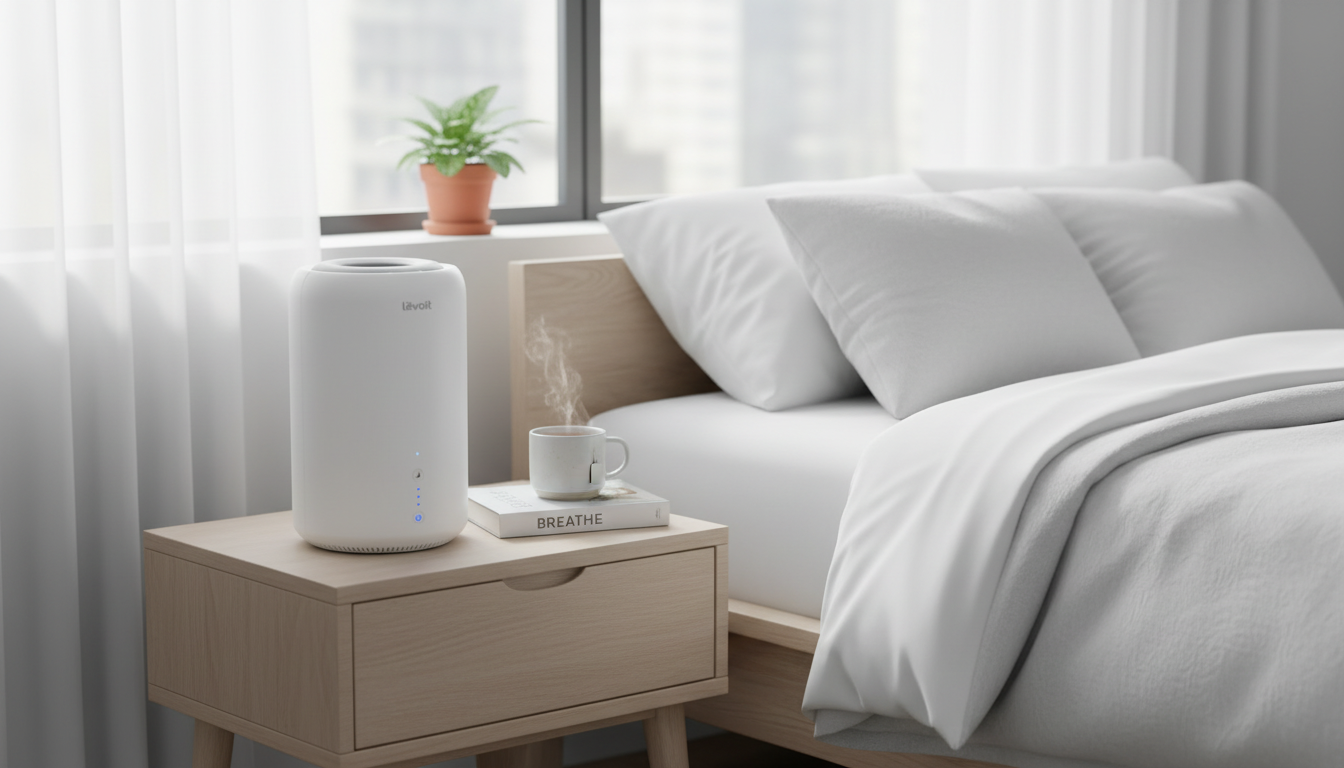 1.8L Cool Mist Humidifier + Oil Diffuser (260 sq ft)