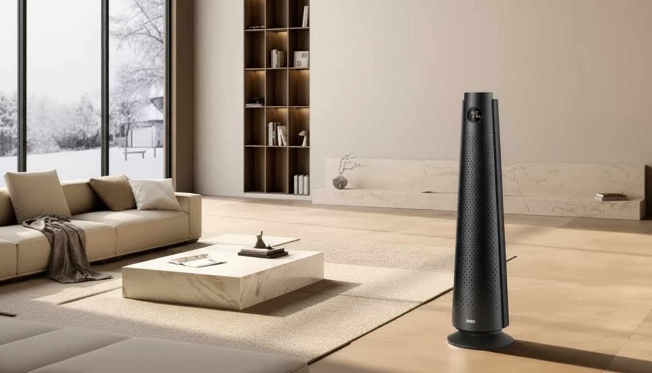 30" Tower Space Heater: Remote, Thermostat, 120° Sweep