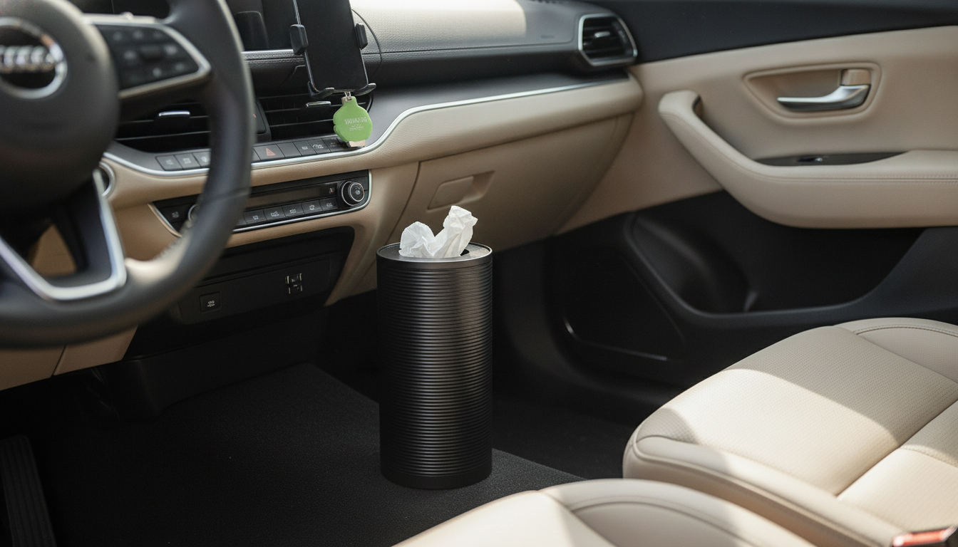 Aluminum Car Trash Can: Keep Your Cabin Clean on the Go