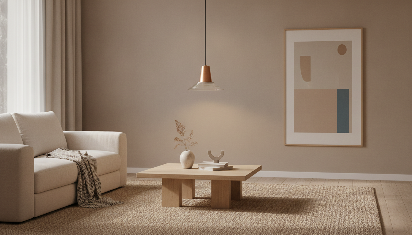 Copper Pendant Light for Minimalist Rooms: Warm, Sleek Glow