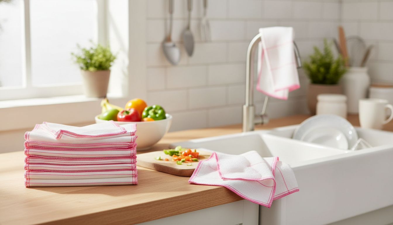Cotton Kitchen Towels: Absorbent, Reusable & Easy Care