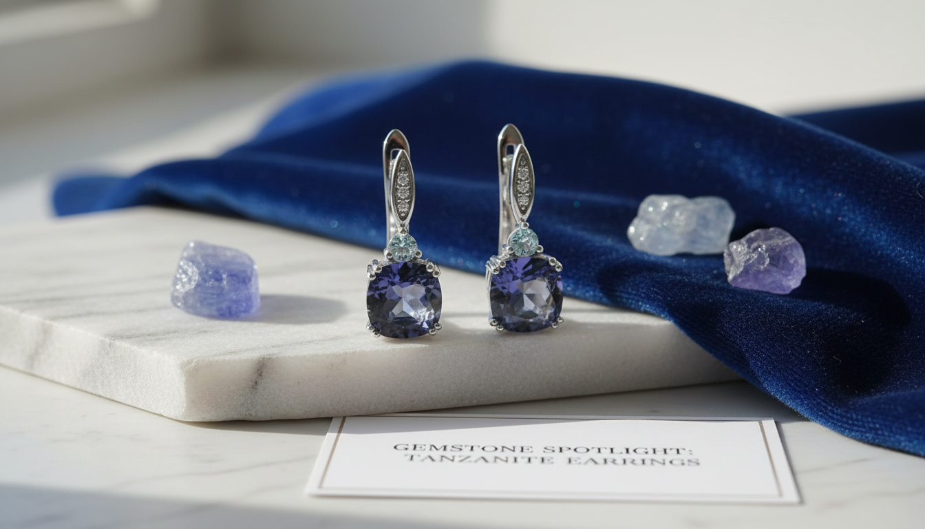 Icy Blue Clip Earrings: Mystic Quartz & Sky Topaz